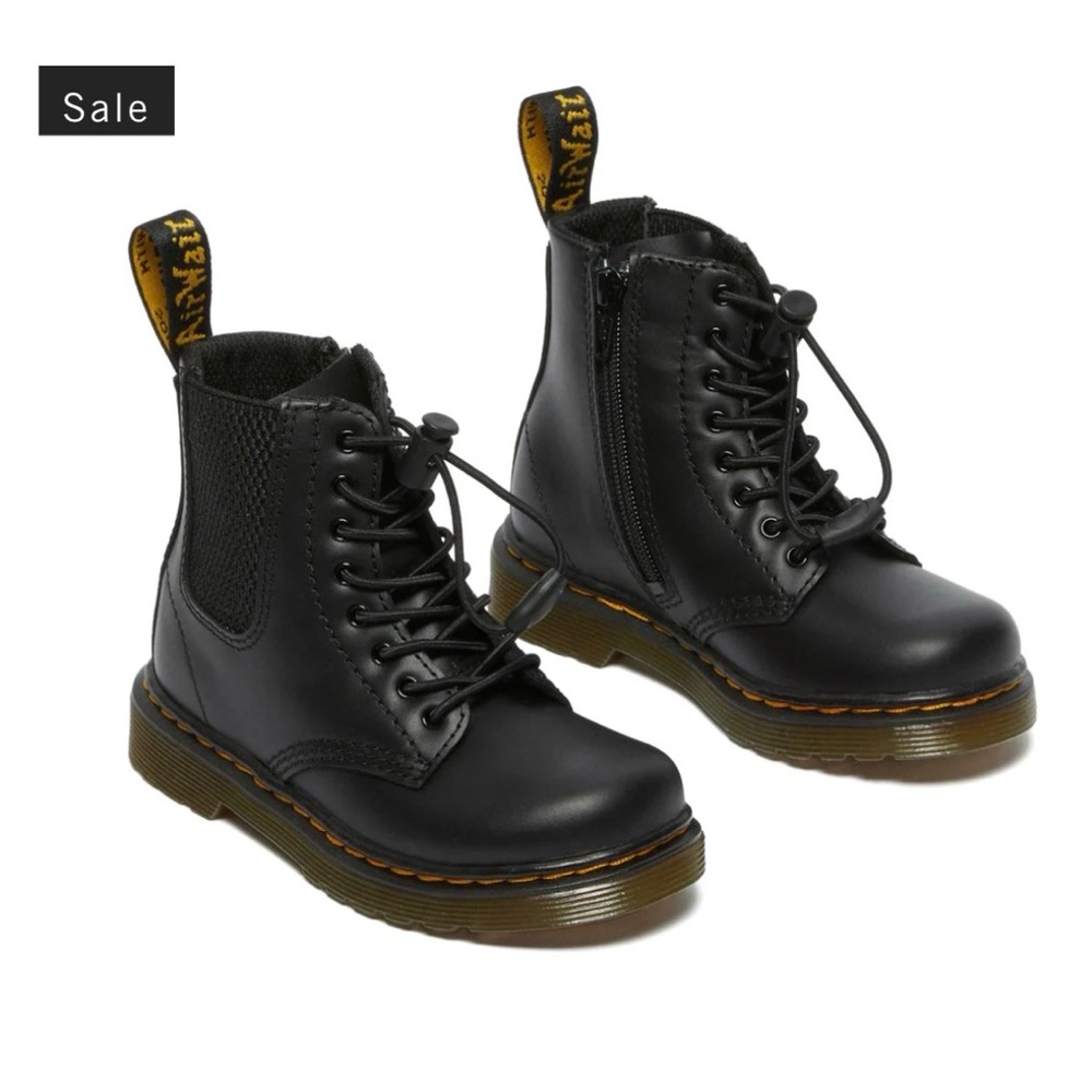 Dr. Martens Black Kids Boots